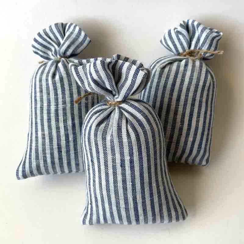 Blue White Stripe Lavender sachets