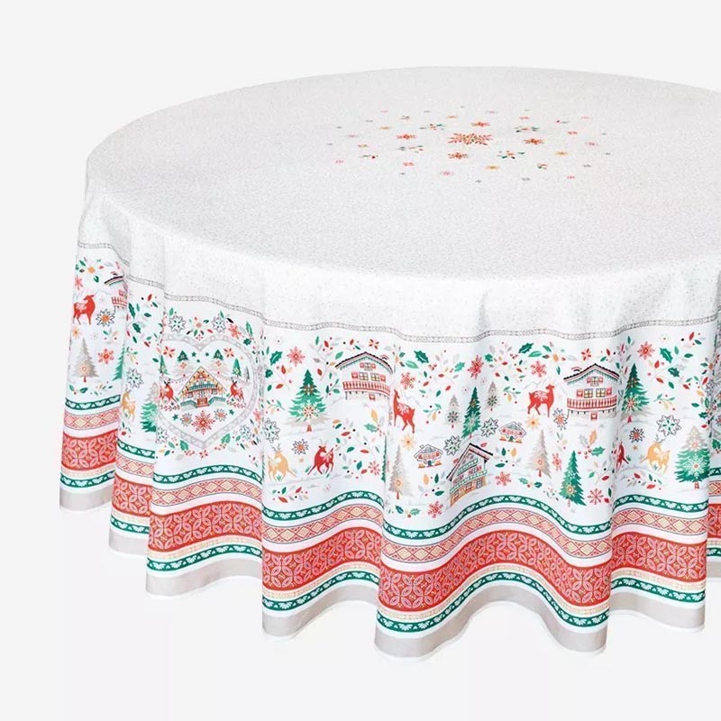 Christmas Round Tablecloth