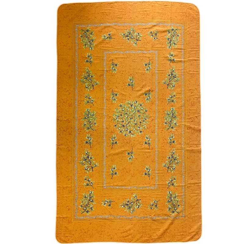Design of Clos des Oliviers Orange tablecloth