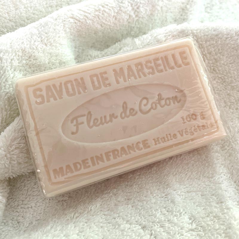 Cotton Flower 100g Savon de Marseille French Soap