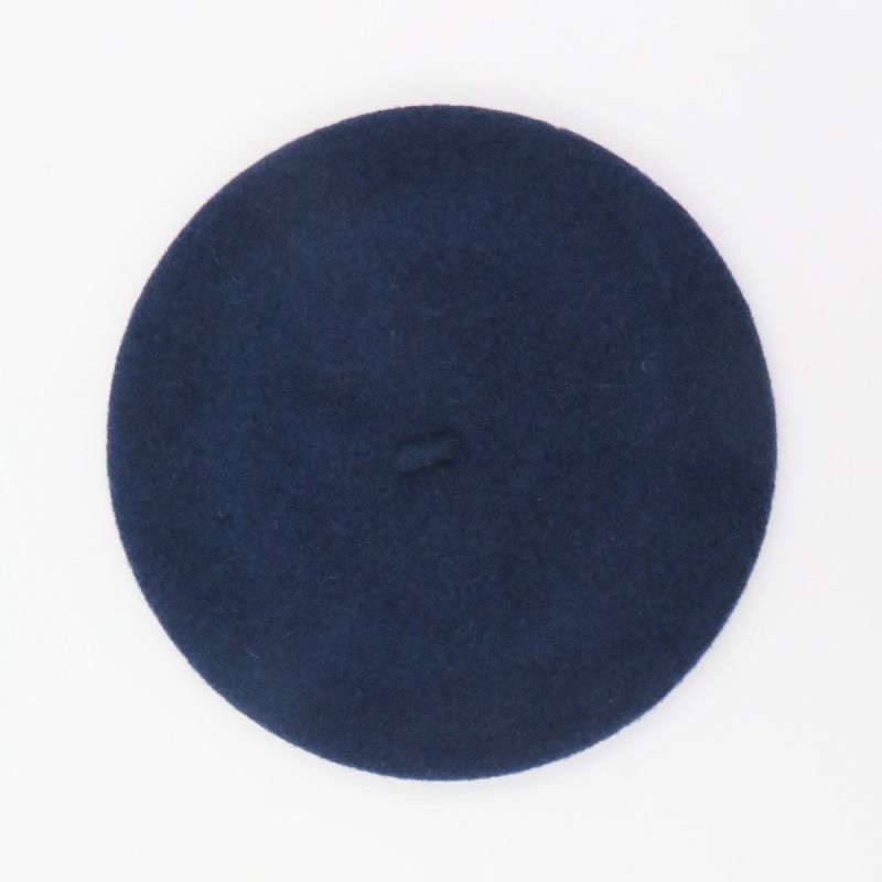 Denim blue French beret flat