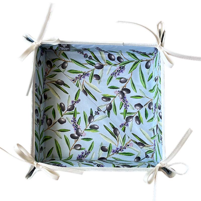 French Bread Basket Lauris Bleu Blue