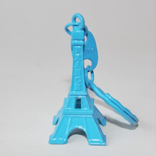 Light Blue Eiffel Tower Keyring