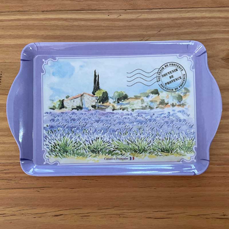 Melamine tray lavender field Provence