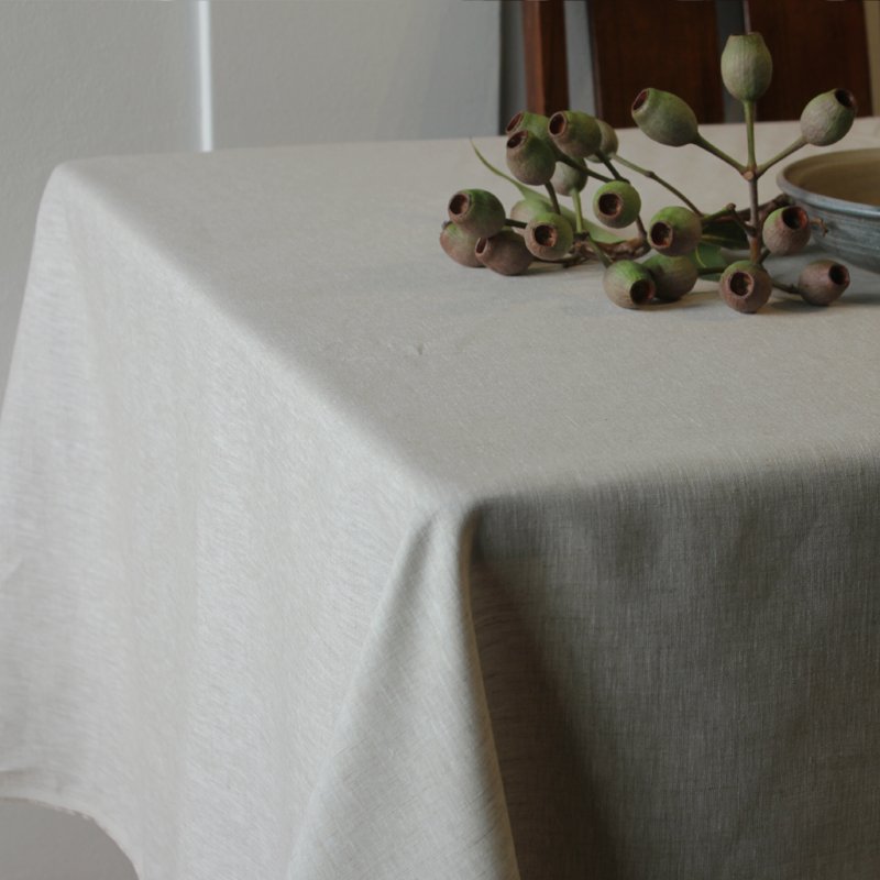 Natural French Linen Tablecloth