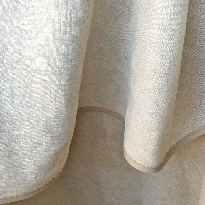 Natural Linen Round Bias Binding Edge