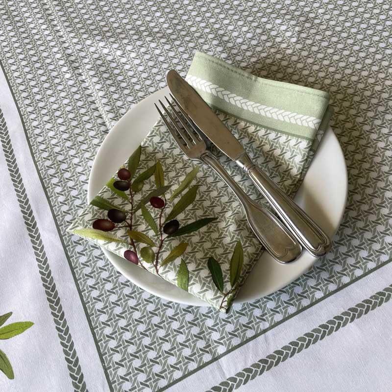 Nyons Vert Folded Napkin