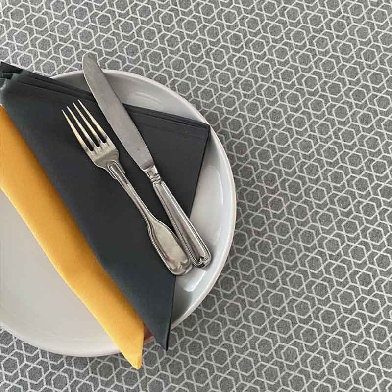 Slate Stain Resistant Tablecloth Tablecloth