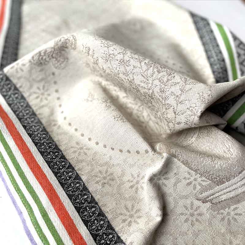 Thym French Jacquard Cotton Tea Towel
