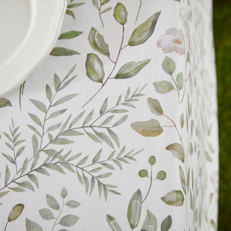 Watercolour Stain Resistant Tablecloth Closeup
