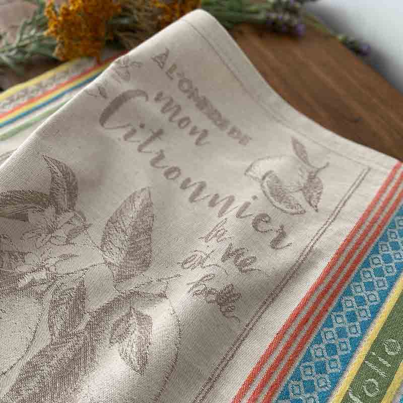 Zeste Jacquard Cotton Tea Towel