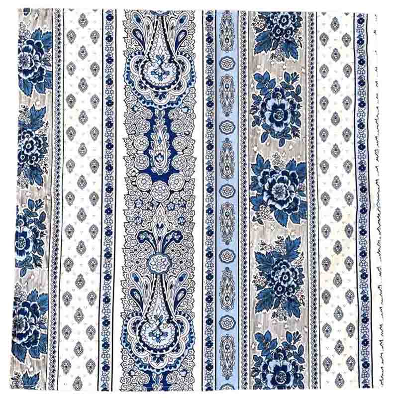 Bastide Bleu Blanc Napkins Linear Pattern