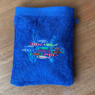 Bath Mitt Navy Fish