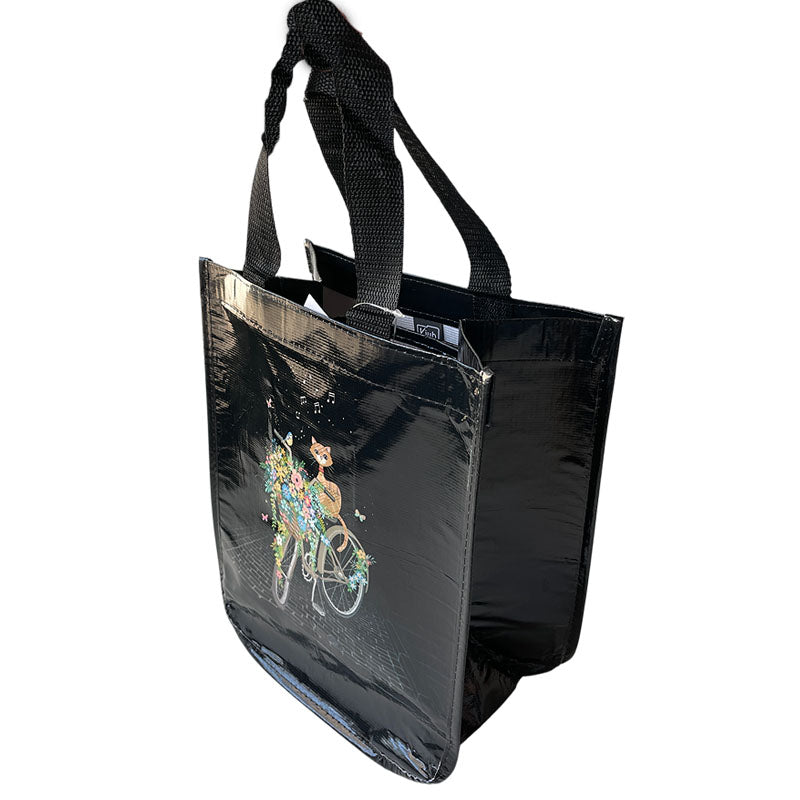 Black Shopping Bag Cat Velo
