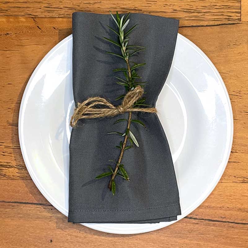 Charcoal French Cotton Napkin