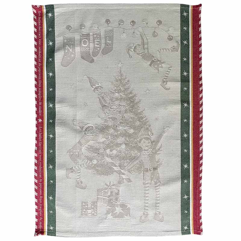 Christmas tree tea towel