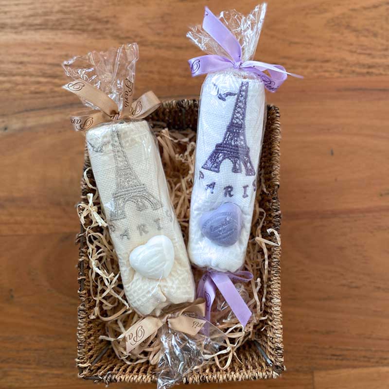 Cotton Tea Towel Soap Bon Bons