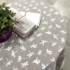 Dragonfly French Linen tablecloth pattern