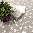 Dragonfly French Linen tablecloth