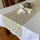 Dragonfly French linen table runner