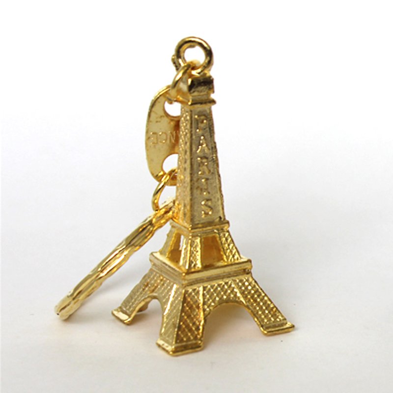 Eiffel Tower Keyring Gold