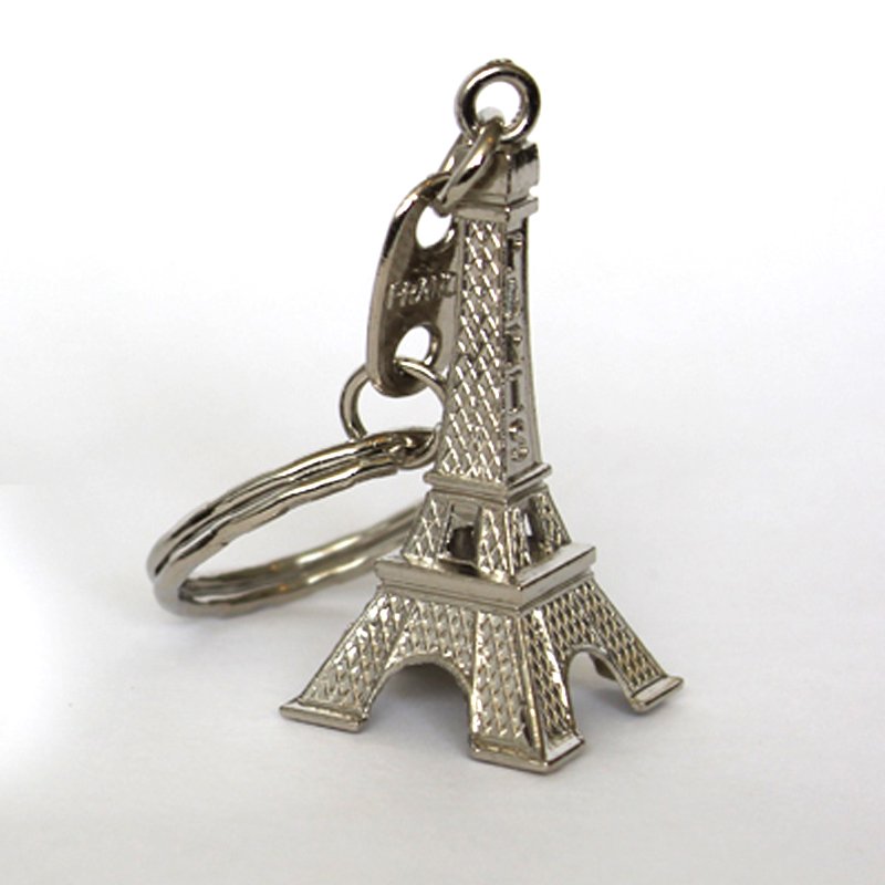 Eiffel Tower Keyring Silver