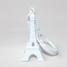 Eiffel Tower Keyring White