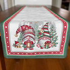 Elves French Jacquard Christmas Runner