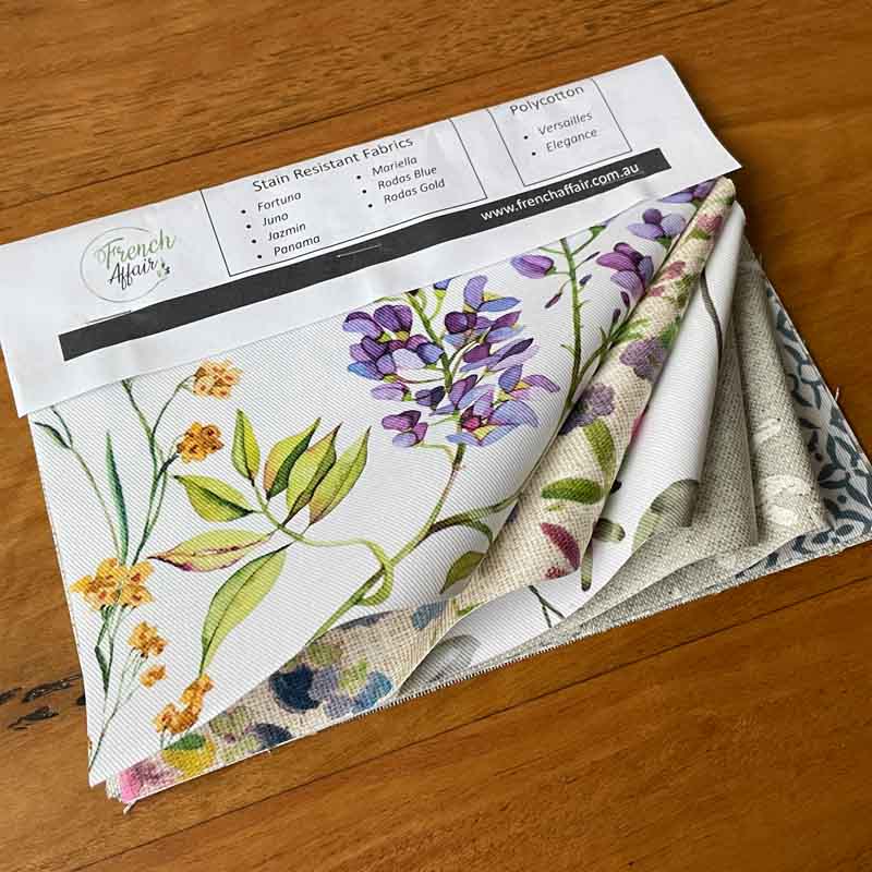 Fabric sample stain resistant