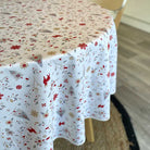 Christmas themed round tablecloth