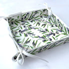 French Bread Basket Lauris Ecru White