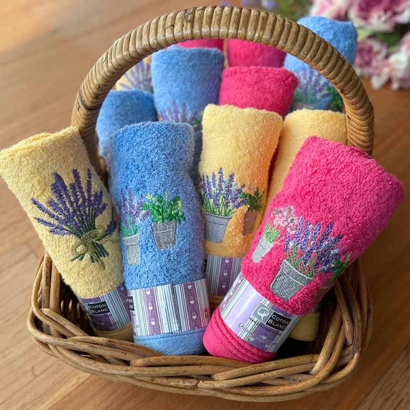 French Guest Hand Towels Embroidery