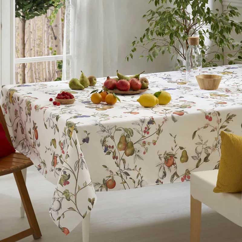 Frutos Stain Resistant Rectangle Tablecloth