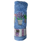 Guest Hand Towel Blue Flower Pots