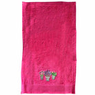 Guest Hand Towel Pink Flower Pots Open