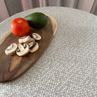Latte Leaf Round Stain Resistant Tablecloth