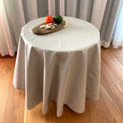 Latte Leaf Round Tablecloth