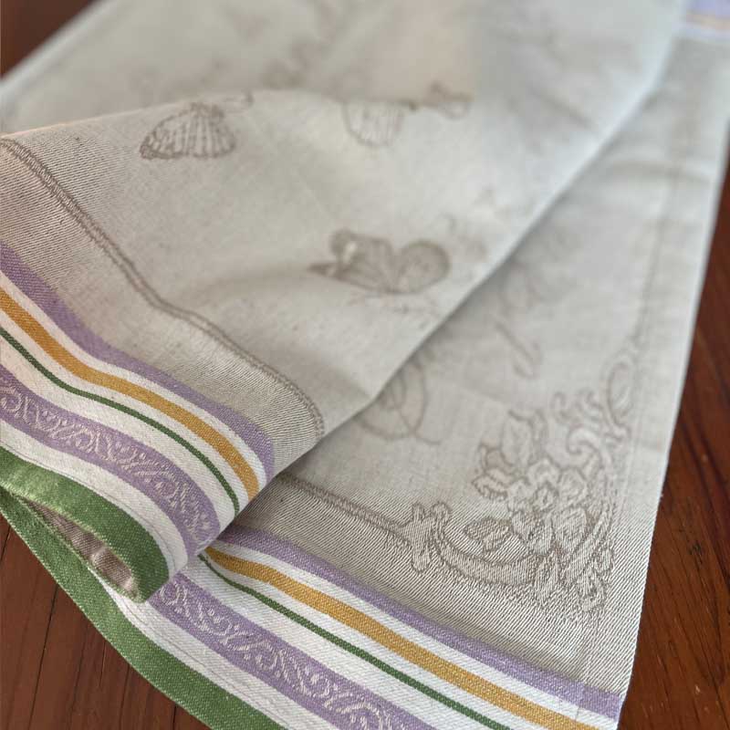 Lavande Jacquard French Cotton Tea Towel