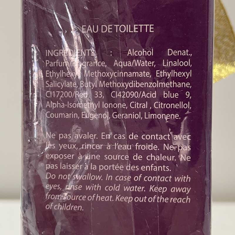 List of ingredients for les lavandes de Nestor eau de toilette perfume