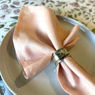 Light pink linen napkin