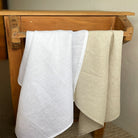 Linen Tea Towel White and Natural