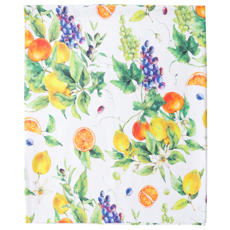 Bright summer fruits design on a tablecloth
