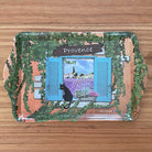 Melamine tray cat at Provence window