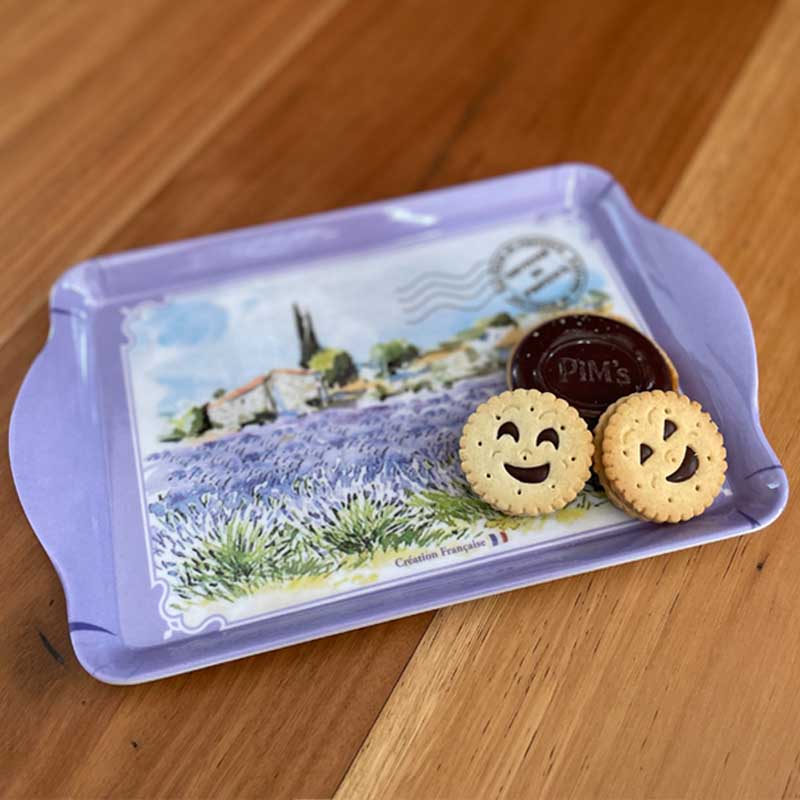 Melamine tray lavender field