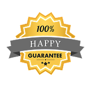 100% happy guarantee 