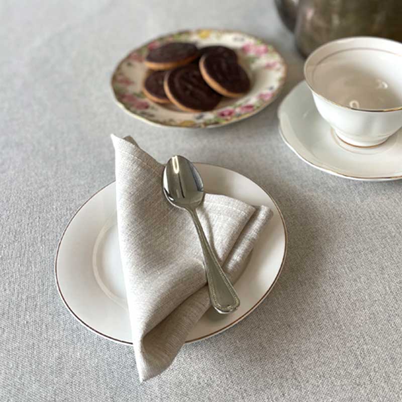 Natural linen cocktail napkin
