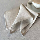 Natural linen cocktail serviettes
