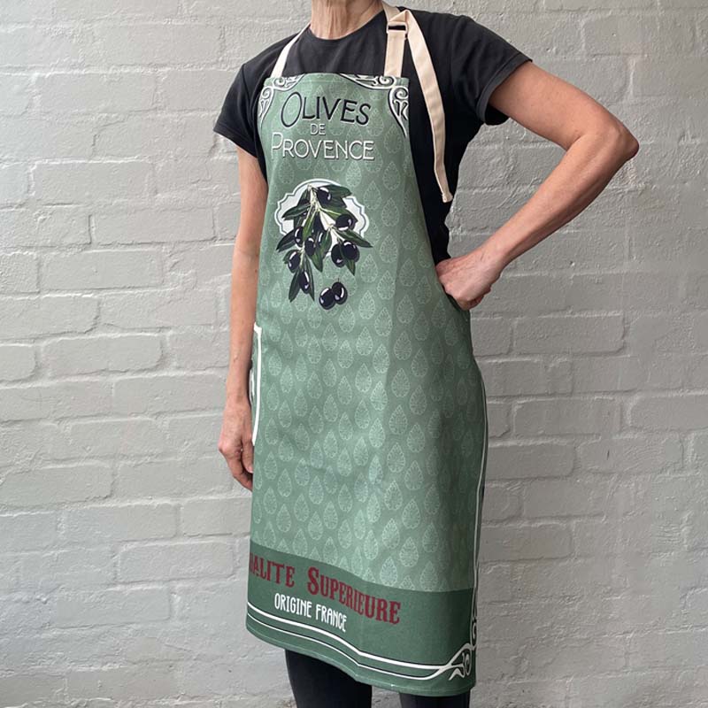 Olives de Provence Cotton Apron Adjustable Straps