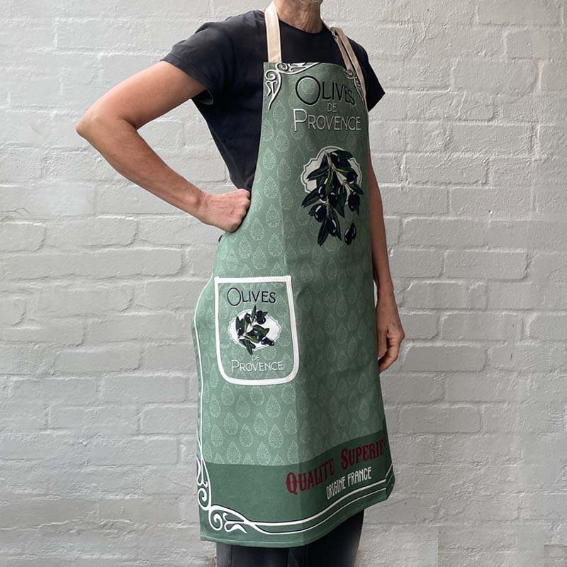 Olives de Provence French Cotton Apron Pocket