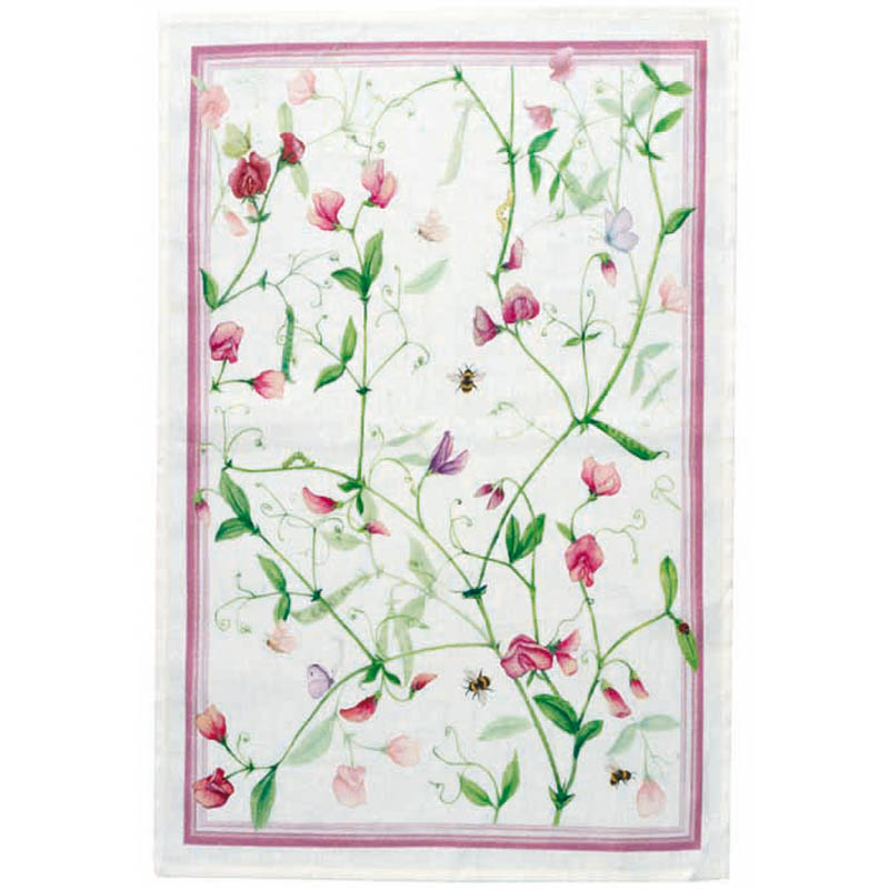 Petits Pois tea towel